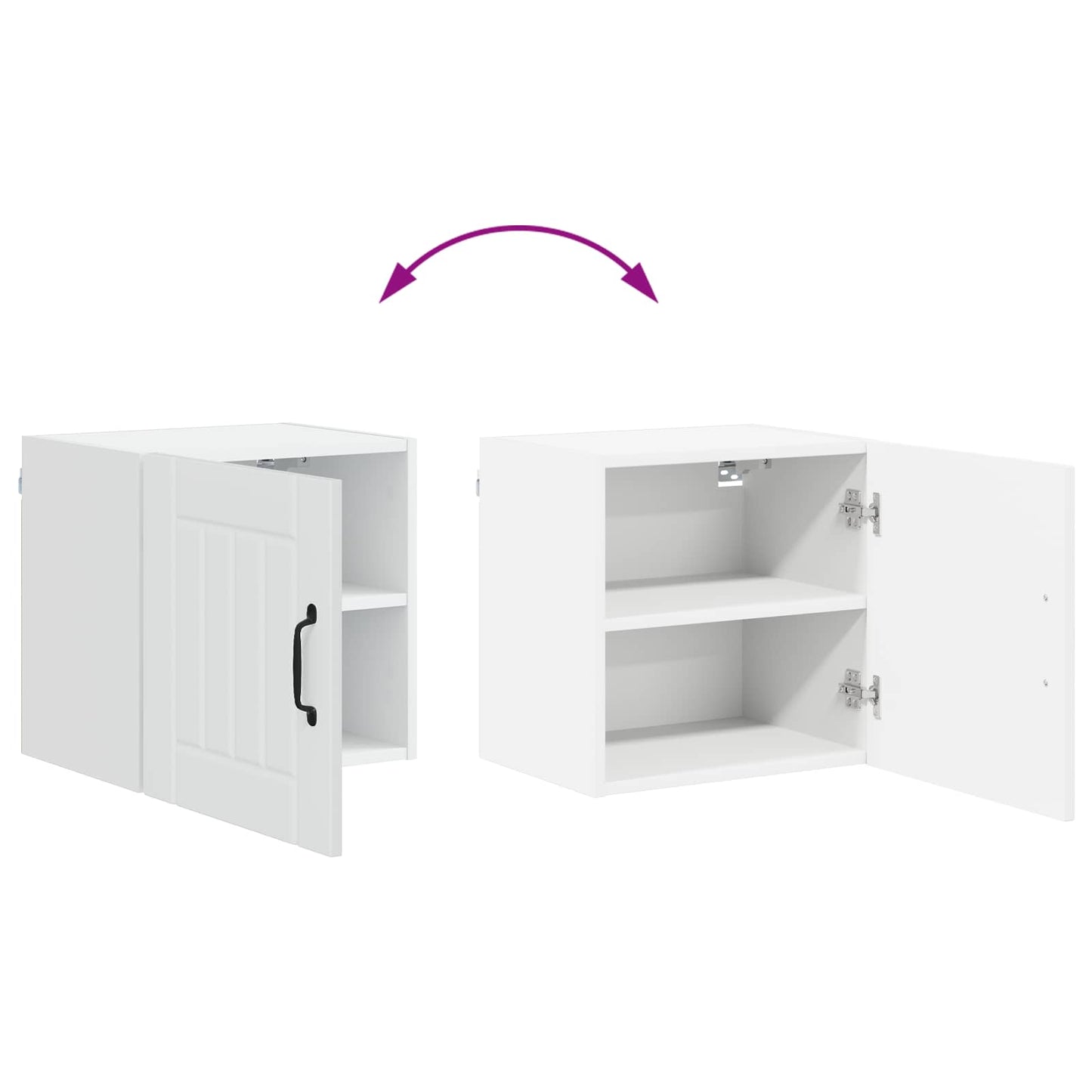 Wall Cabinet LUCCA White 40 x 31 x 40 cm Engineered Wood