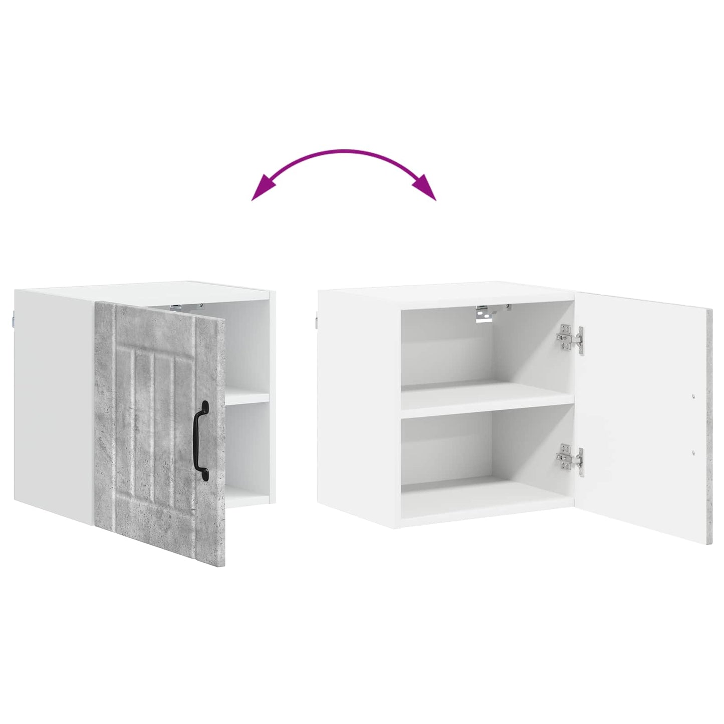 Wall Cabinet LUCCA Concrete Grey 40 x 31 x 40 cm