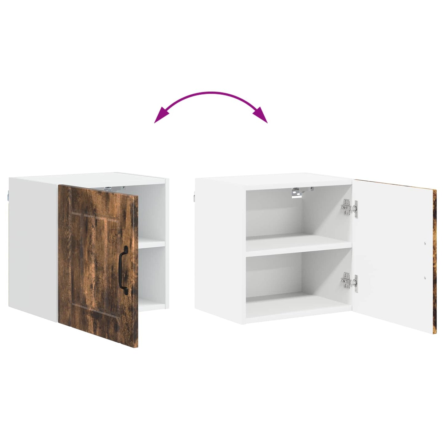 Wall Cabinet LUCCA Smoked Oak 40 x 31 x 40 cm Engineered Wood