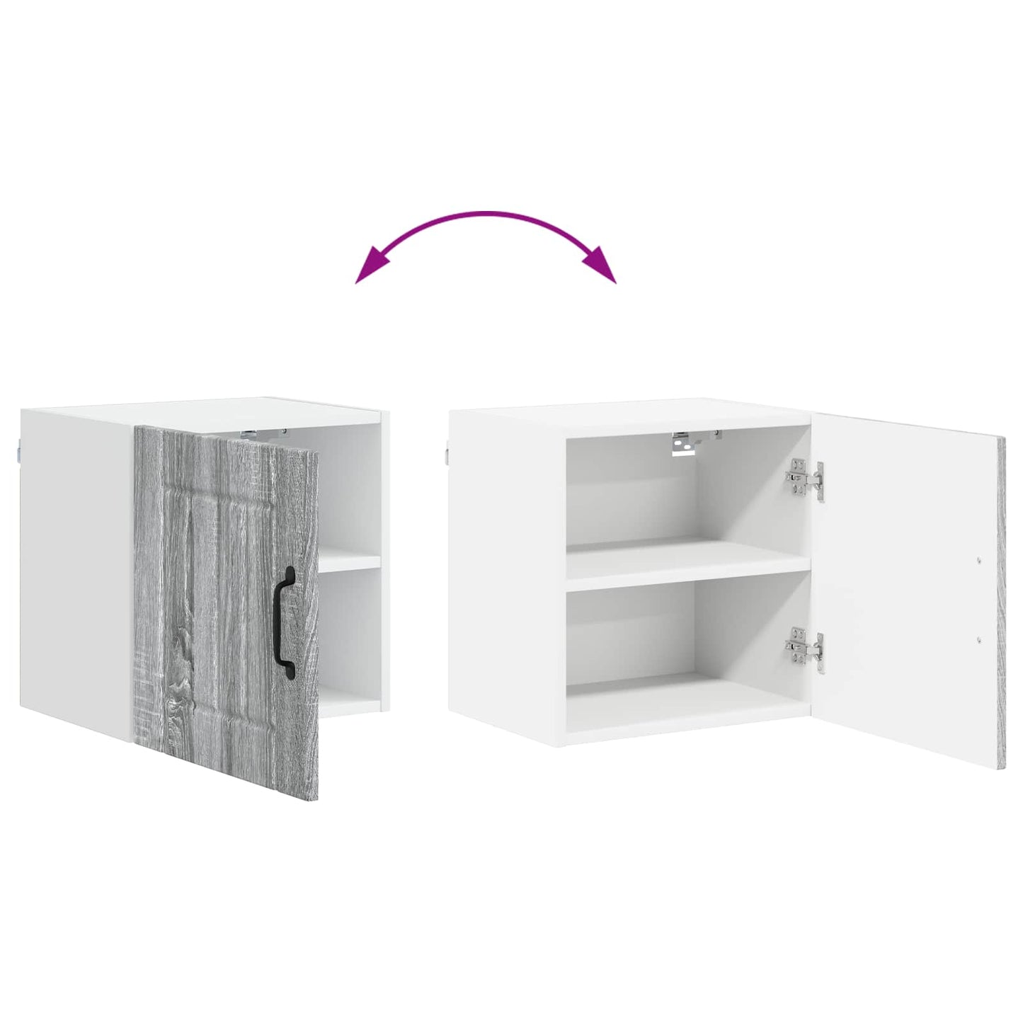 Wall Cabinet LUCCA Grey Sonoma 40 x 31 x 40 cm Engineered Wood
