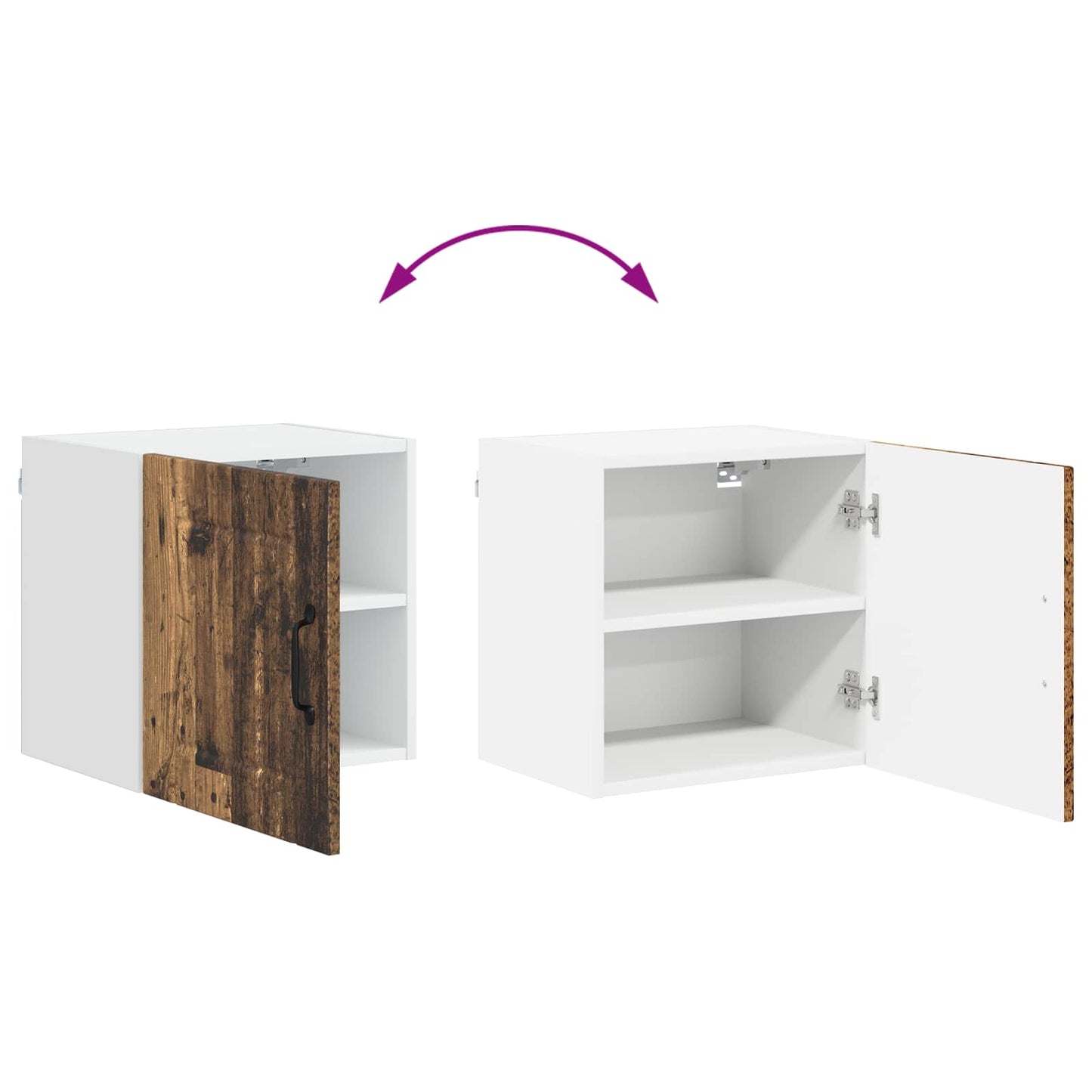 Wall Cabinet LUCCA Old Wood 40 x 31 x 40 cm Engineered Wood