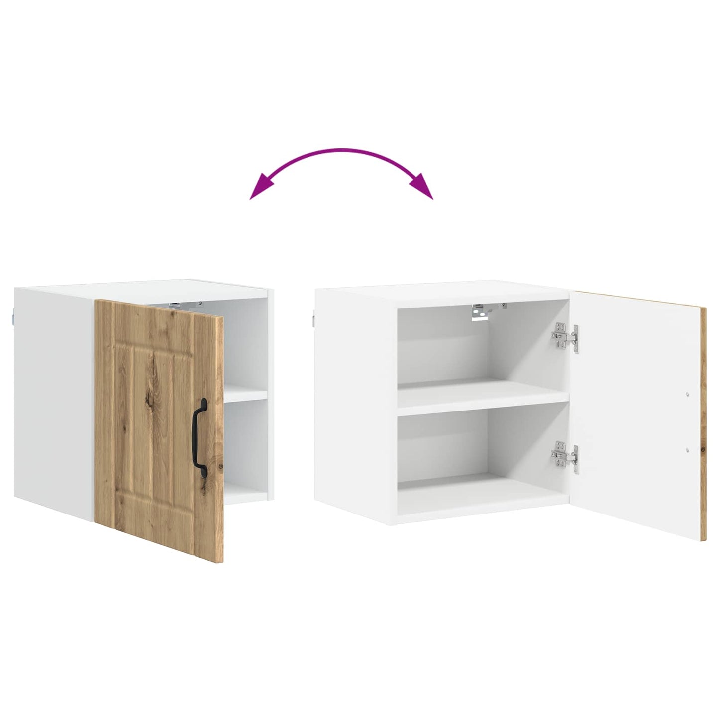 Wall Cabinet LUCCA Artisan Oak 40 x 31 x 40 cm Engineered Wood