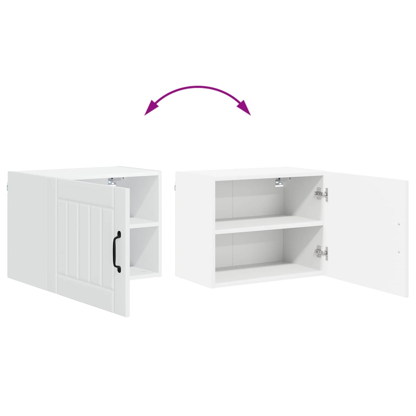 Wall Cabinet LUCCA White 50 x 31 x 40 cm Engineered Wood