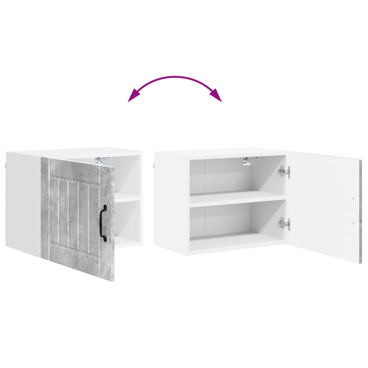 Wall Cabinet LUCCA Concrete Grey 50 x 31 x 40 cm