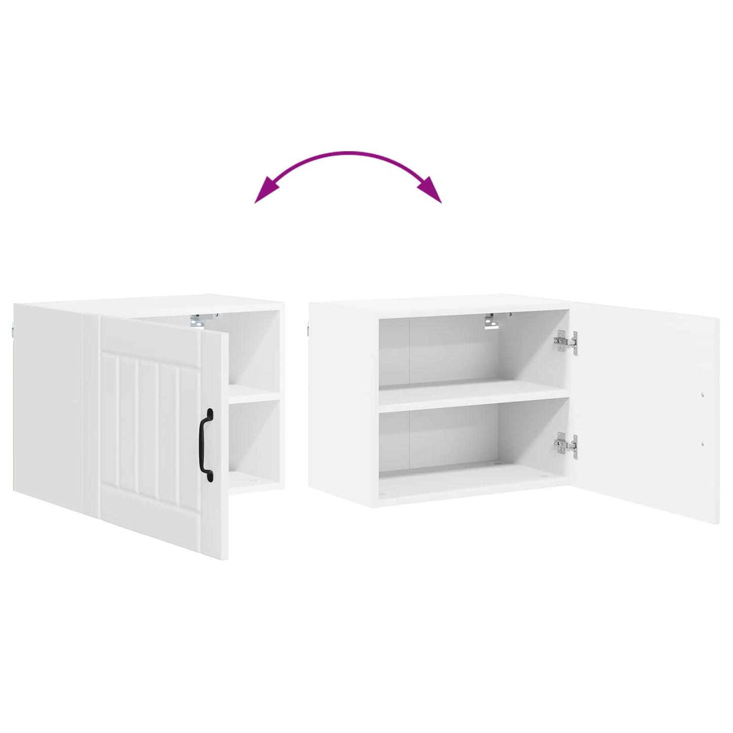 Wall Cabinet LUCCA High Gloss White 50 x 31 x 40 cm