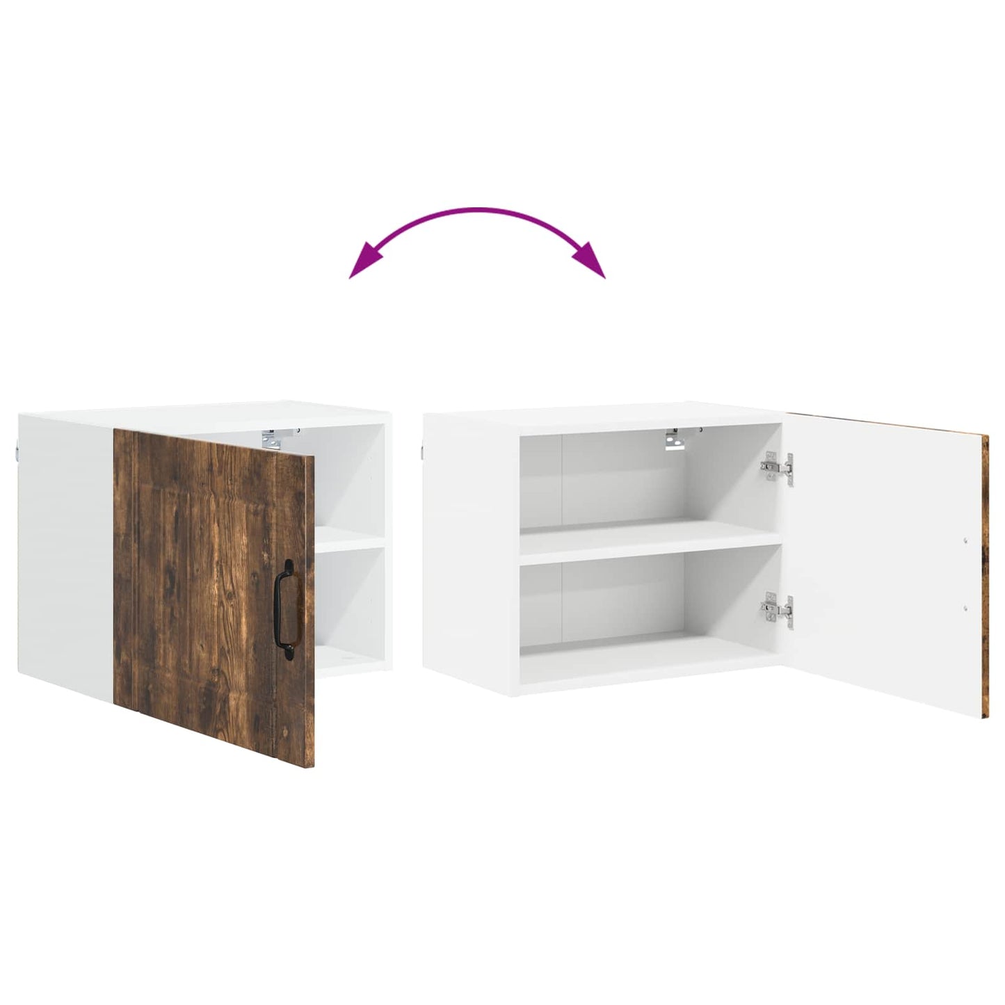 Wall Cabinet LUCCA Smoked Oak 50 x 31 x 40 cm Engineered Wood
