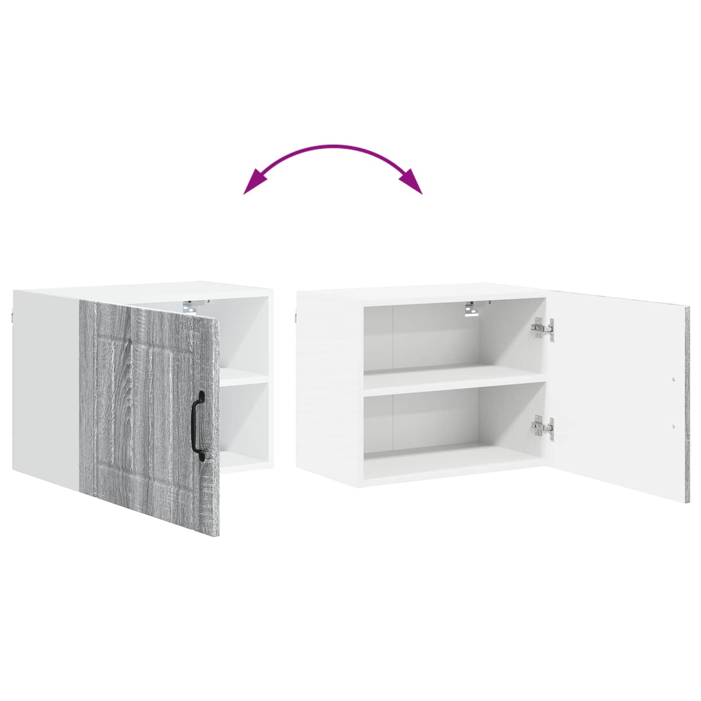 Wall Cabinet LUCCA Grey Sonoma 50 x 31 x 40 cm Engineered Wood