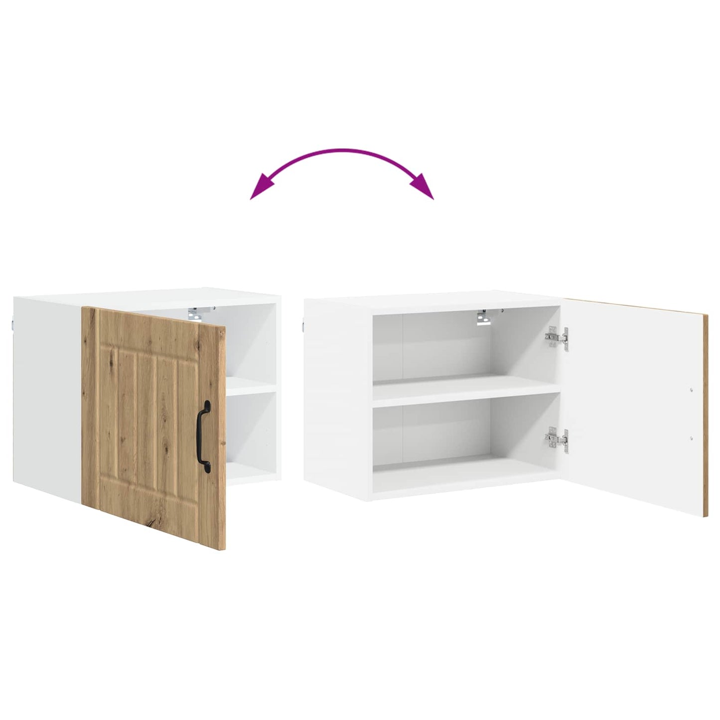 Wall Cabinet LUCCA Artisan Oak 50 x 31 x 40 cm Engineered Wood