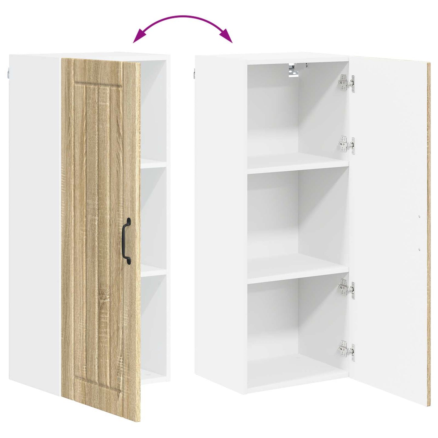 Wall Cabinet LUCCA Sonoma Oak 40 x 31 x 100 cm Engineered Wood