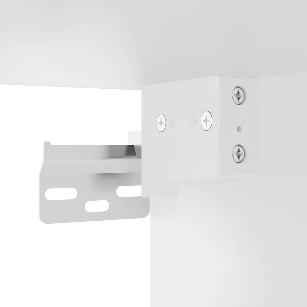 Wall Cabinet PORTO 2 pcs Black Engineered Wood