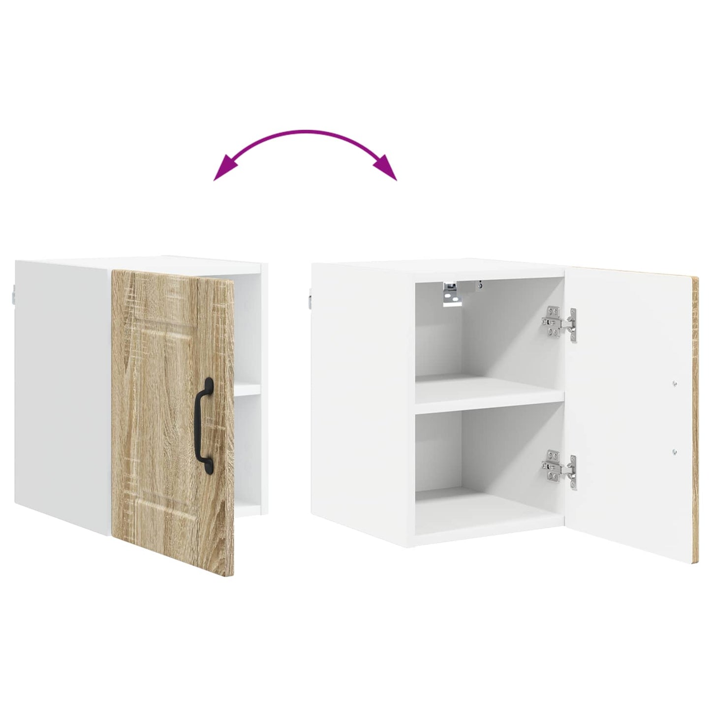 Wall Cabinet PORTO Sonoma Oak 30 x 31 x 40 cm Engineered Wood