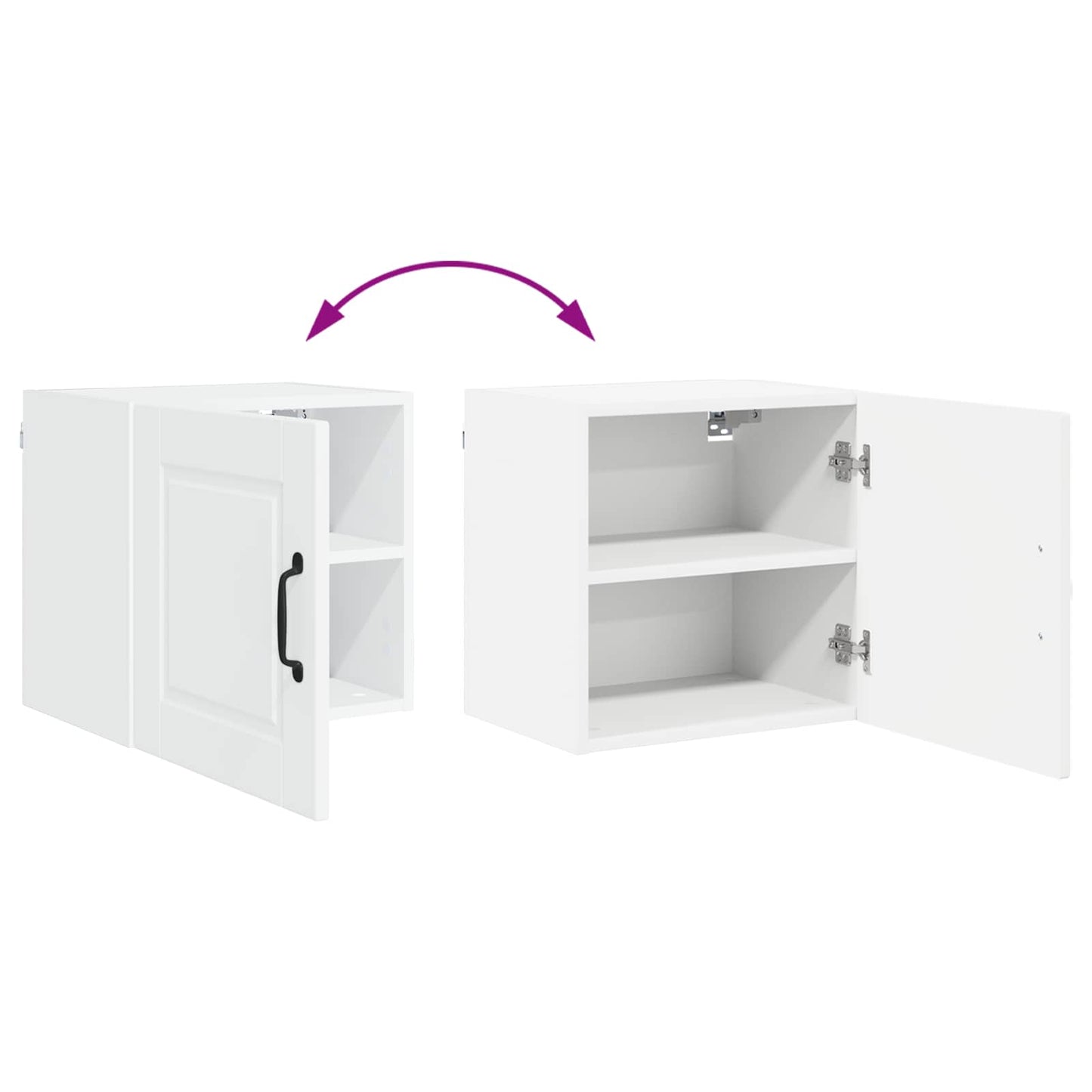 Wall Cabinet PORTO White 40 x 31 x 40 cm Engineered Wood