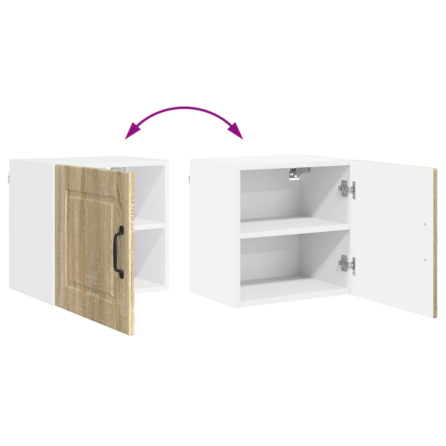 Wall Cabinet PORTO Sonoma Oak 40 x 31 x 40 cm Engineered Wood