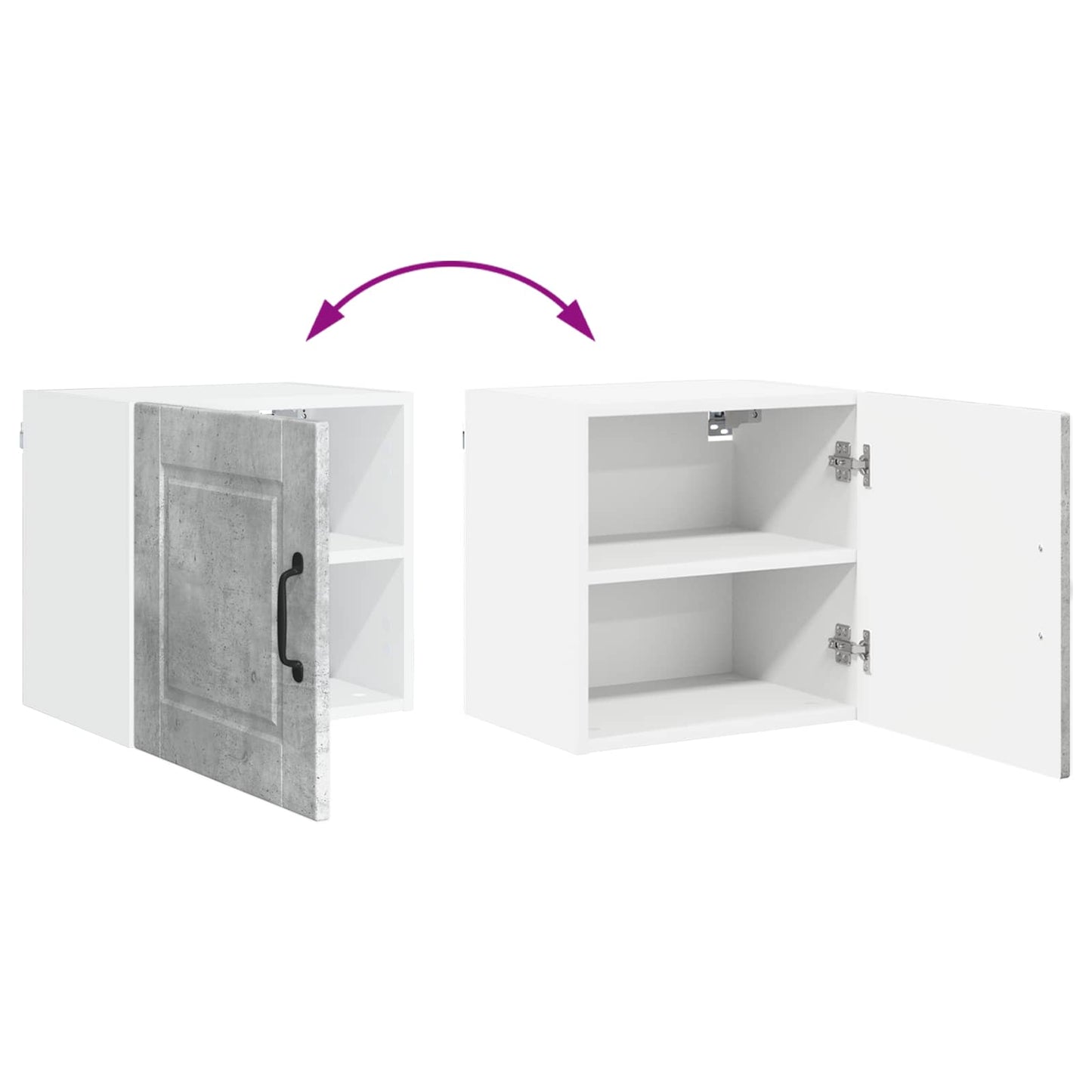Wall Cabinet PORTO Concrete Grey 40 x 31 x 40 cm