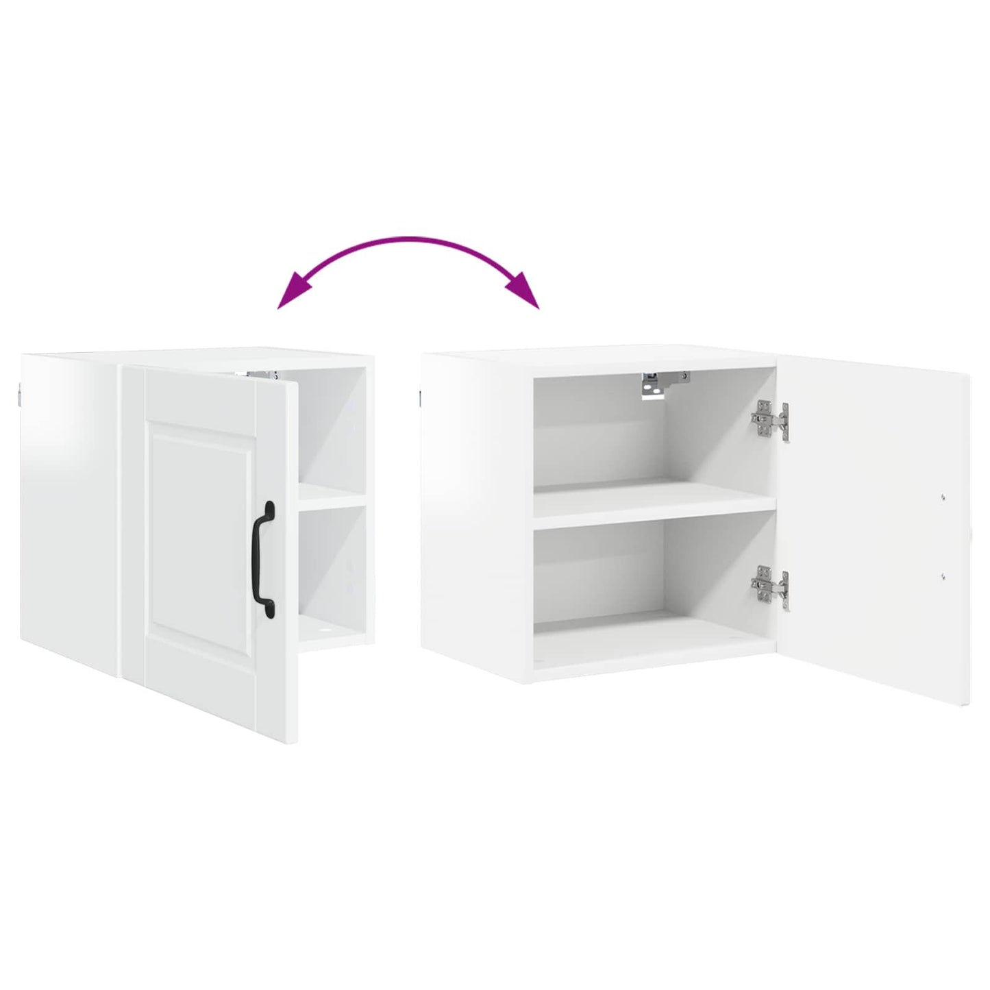 Wall Cabinet PORTO High Gloss White 40 x 31 x 40 cm