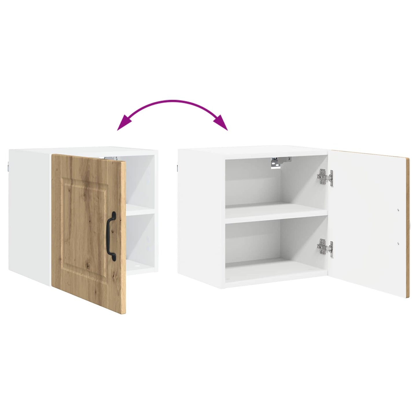 Wall Cabinet PORTO Artisan Oak 40 x 31 x 40 cm Engineered Wood