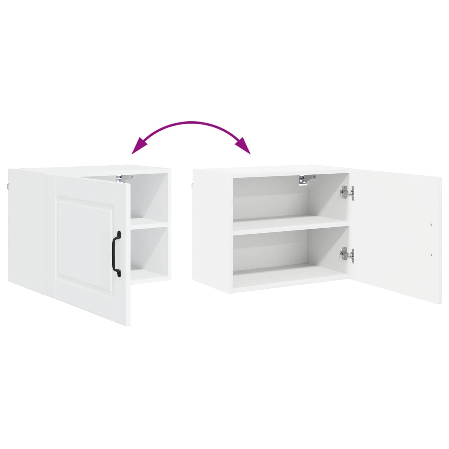 Wall Cabinet PORTO White 50 x 31 x 40 cm Engineered Wood