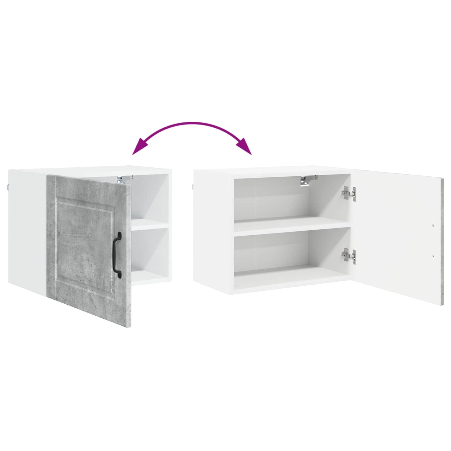 Wall Cabinet PORTO Concrete Grey 50 x 31 x 40 cm