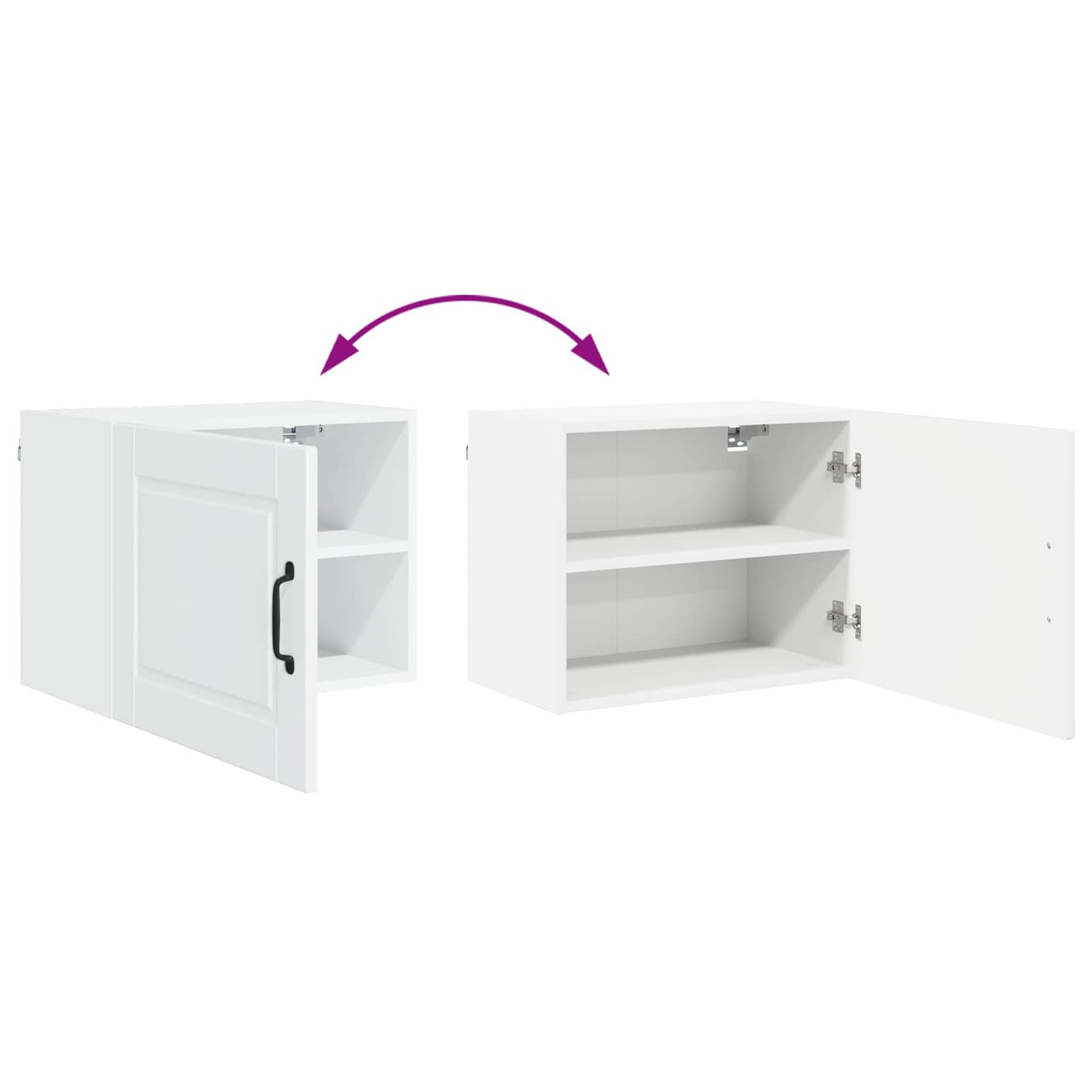 Wall Cabinet PORTO High Gloss White 50 x 31 x 40 cm