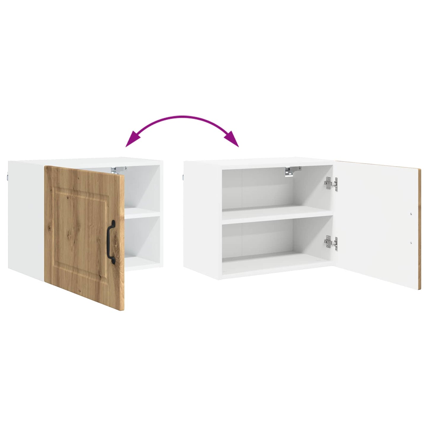 Wall Cabinet PORTO Artisan Oak 50 x 31 x 40 cm Engineered Wood