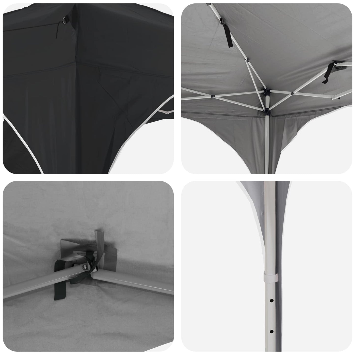 Pop-up Party Tent 290 x 290 x 245 cm Antracite