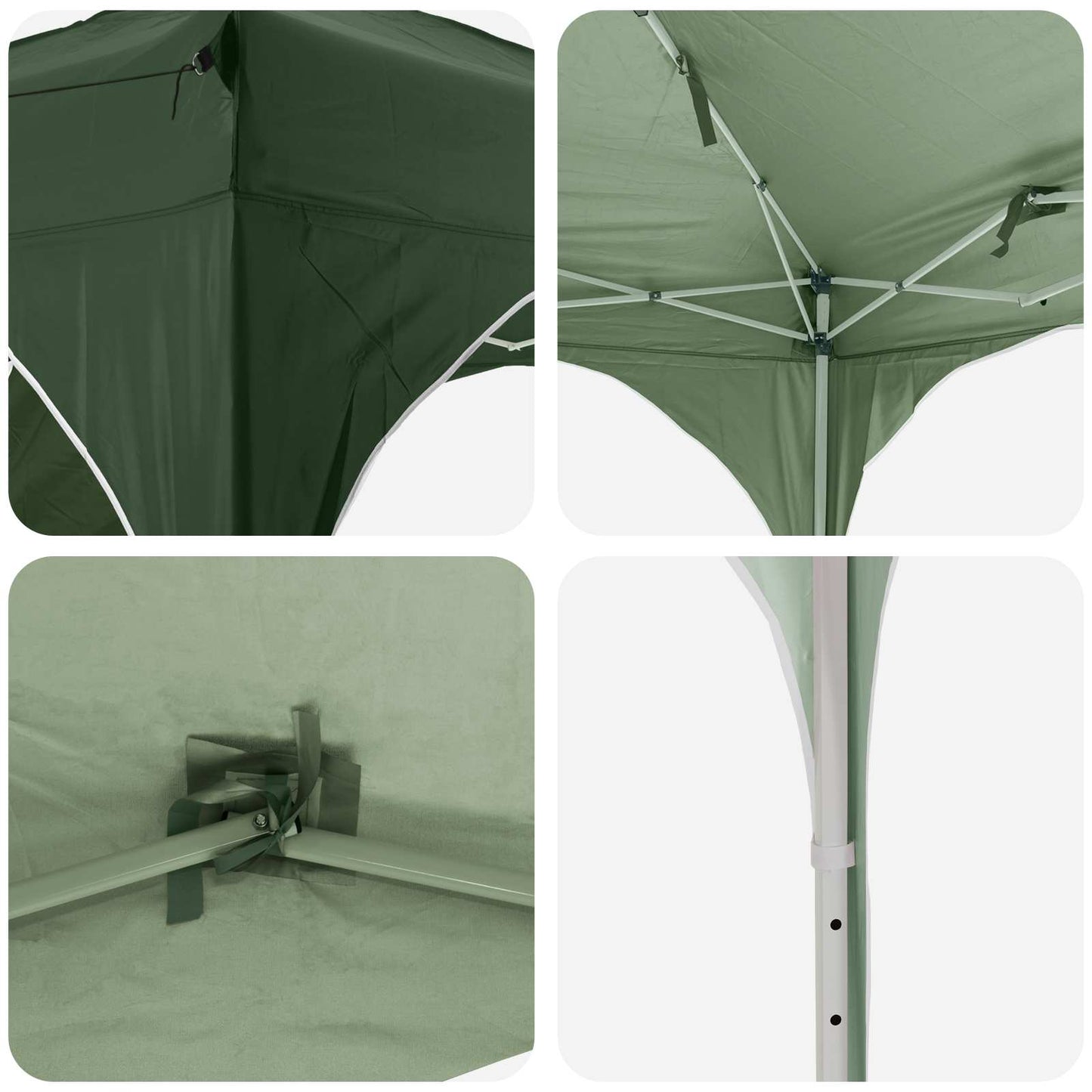 Pop-up Party Tent 290 x 290 x 245 cm Green