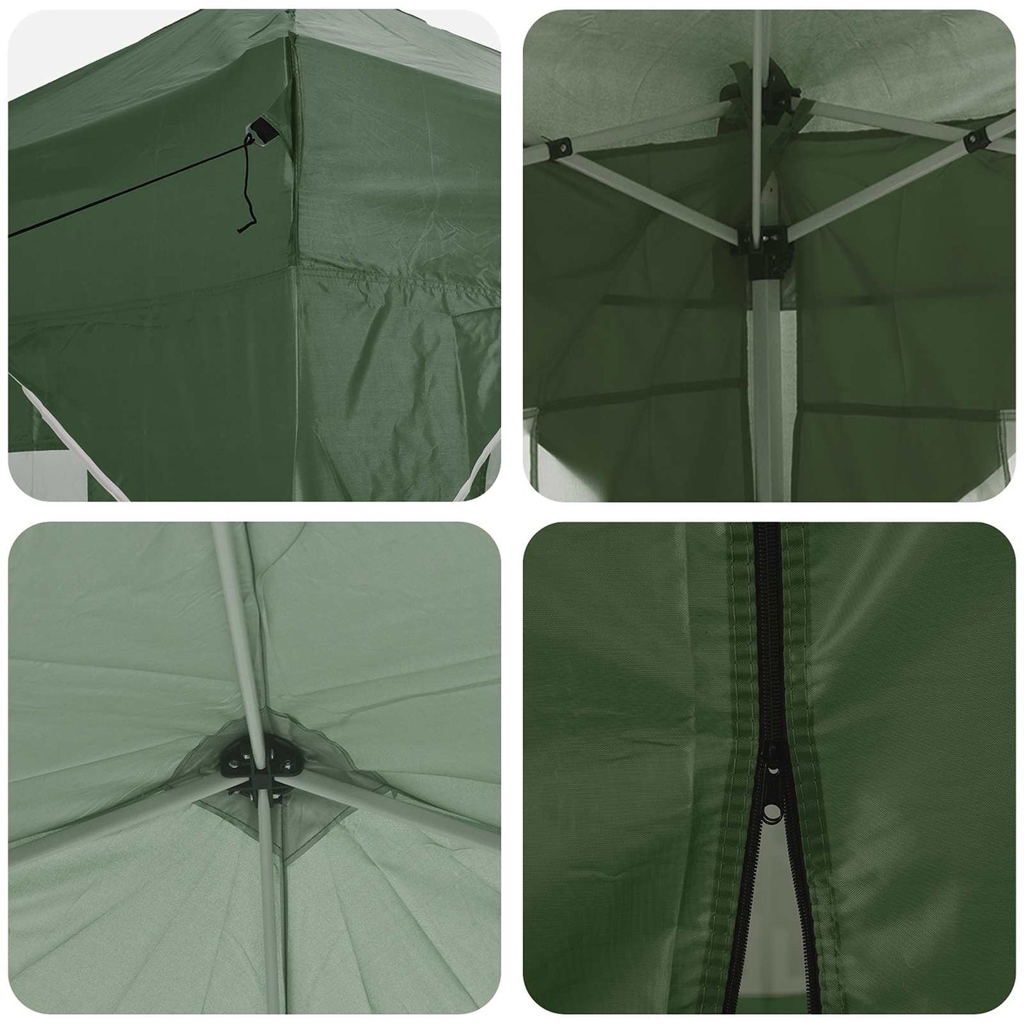 Pop-up Party Tent 575 x 288 x 245 cm Green Oxford Fabric
