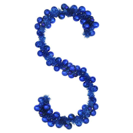 Christmas Ball Garland LEDs Blue 186 cm Polystyrene