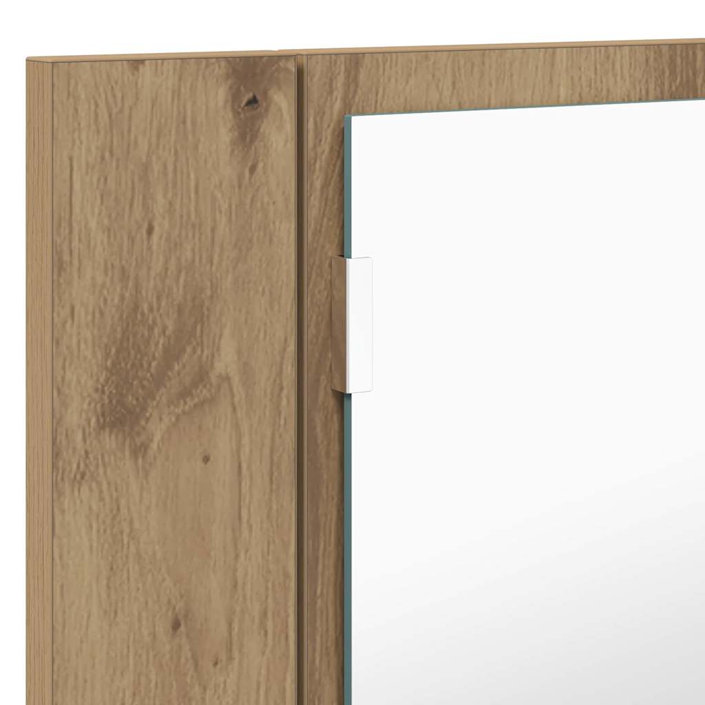 Bathroom Mirror Cabinet Artisan Oak 80 x 12 x 45 cm