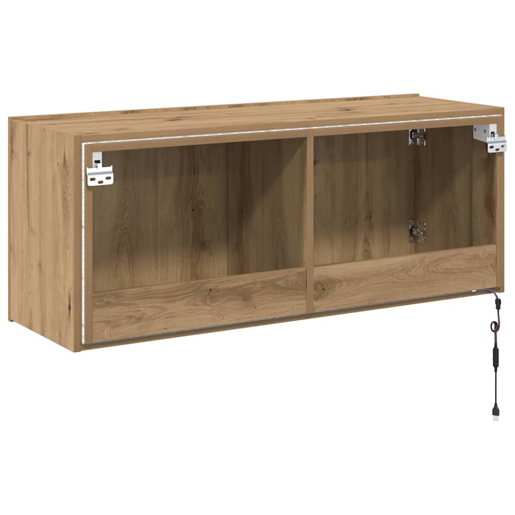 TV Wall Cabinet Artisan Oak Engineered Wood