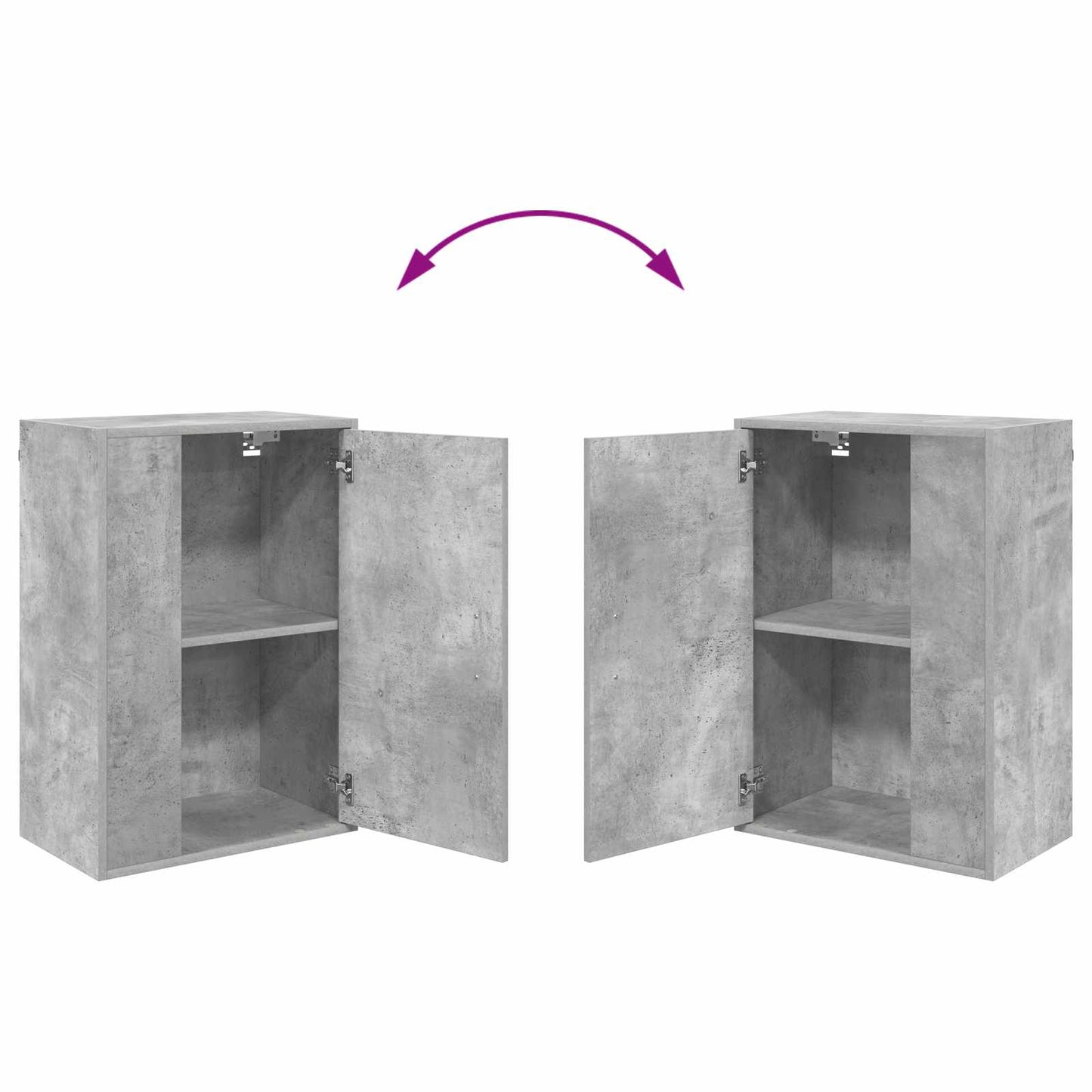 TV Cabinet Set Concrete Grey Engineered wood