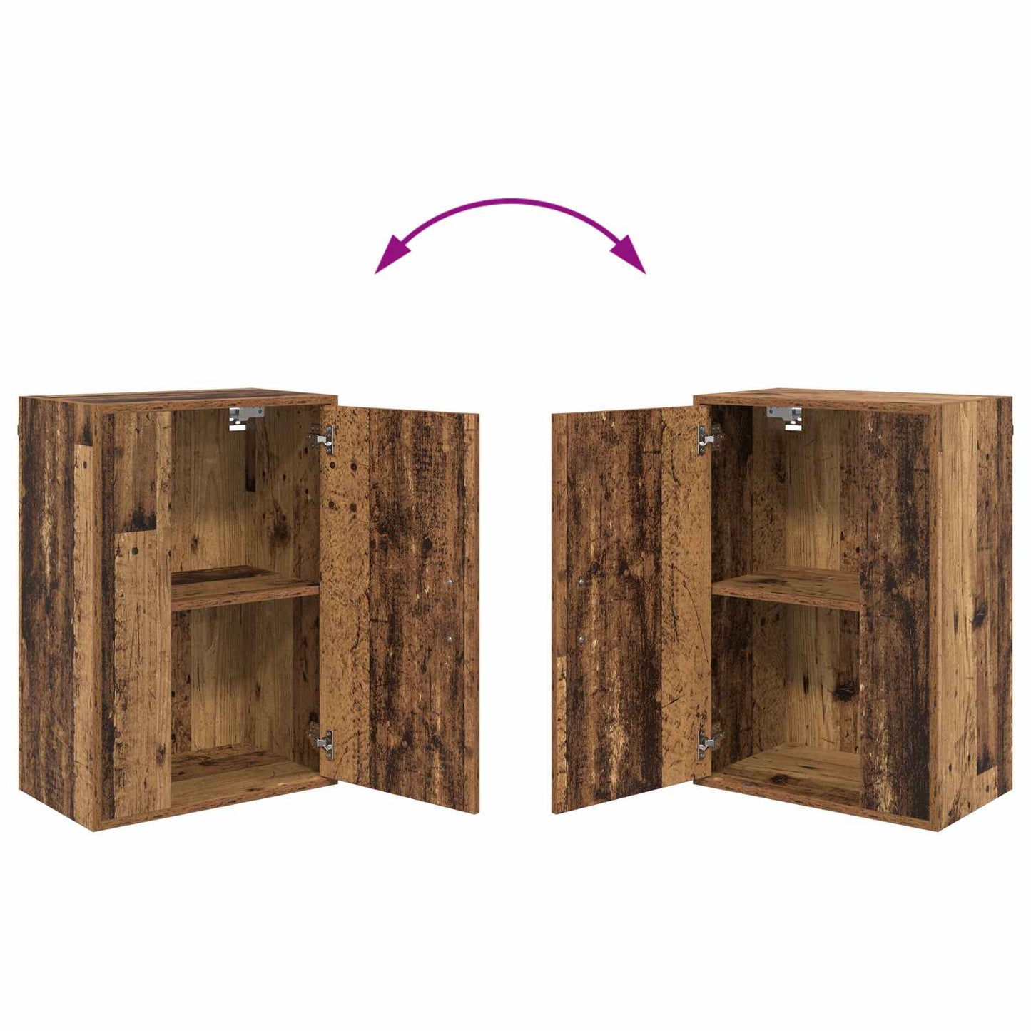 TV Cabinet Set Old Wood Engineered wood