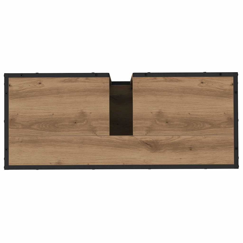 Bathroom Furniture Set 4 pcs Artisan Oak Engineered Wood