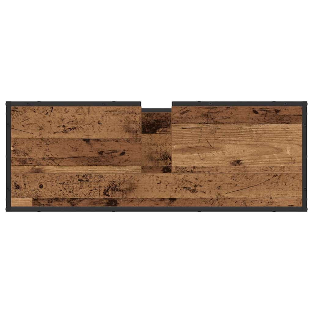 Bathroom Furniture Set 4 pcs Old Wood Engineered Wood