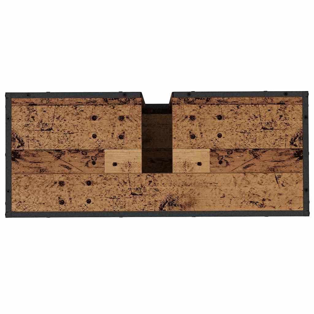 Bathroom Furniture Set 4 pcs Old Wood Engineered Wood