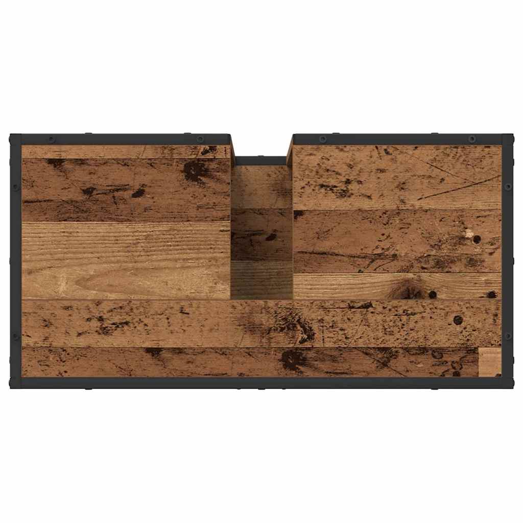 Bathroom Furniture Set 4 pcs Old Wood Engineered Wood