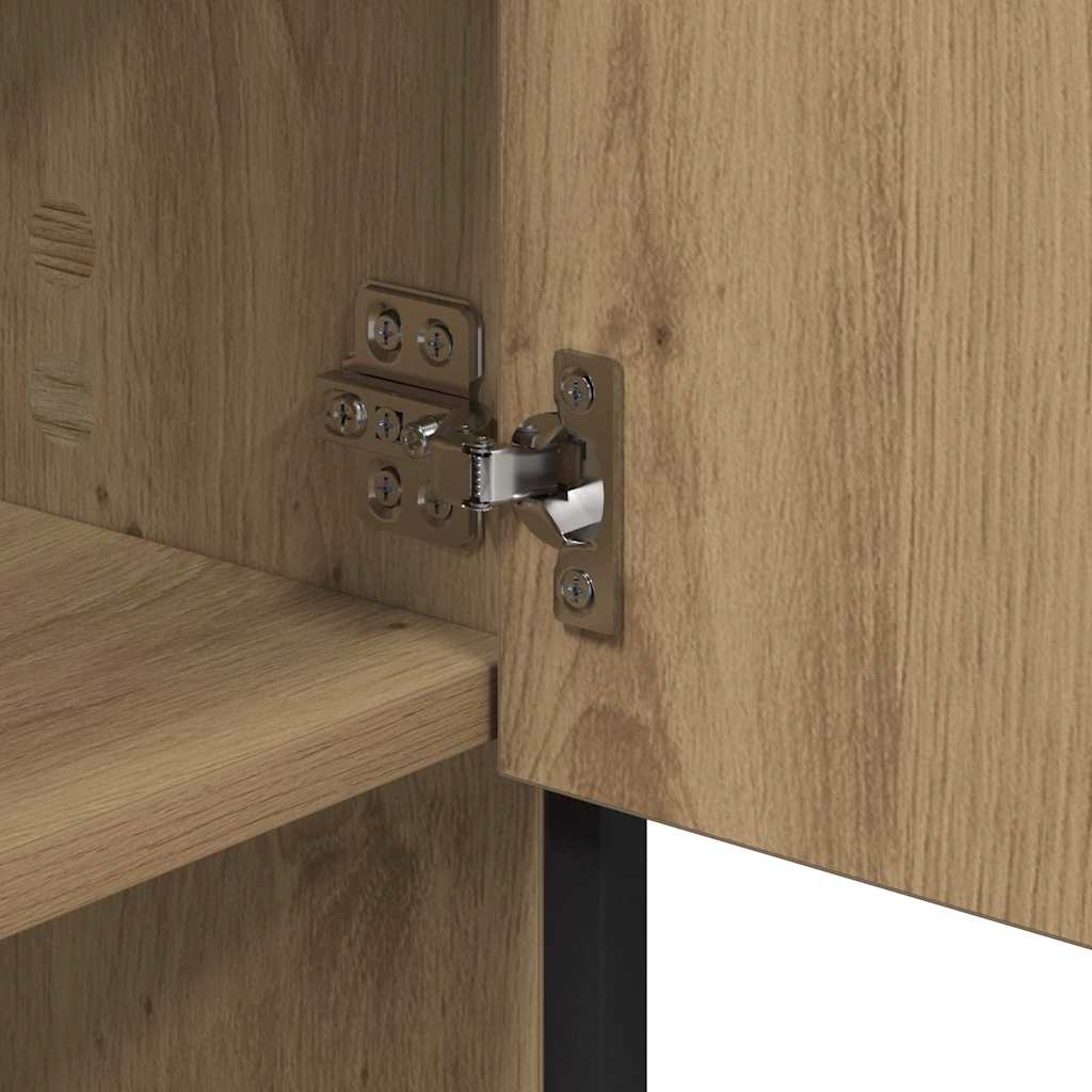Bathroom Furniture Set 3 pcs Artisan Oak Engineered Wood