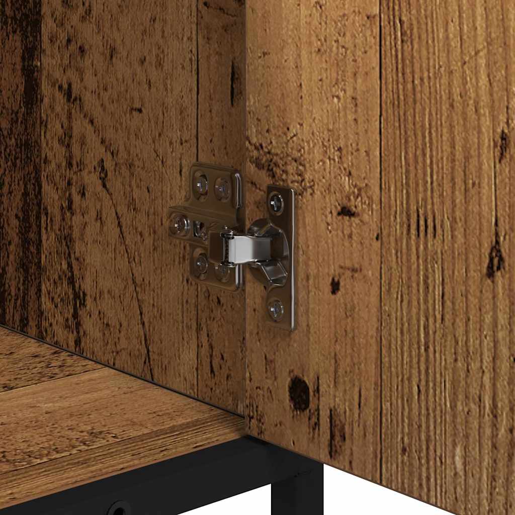 Bathroom Furniture Set 2 pcs Old Wood Engineered Wood