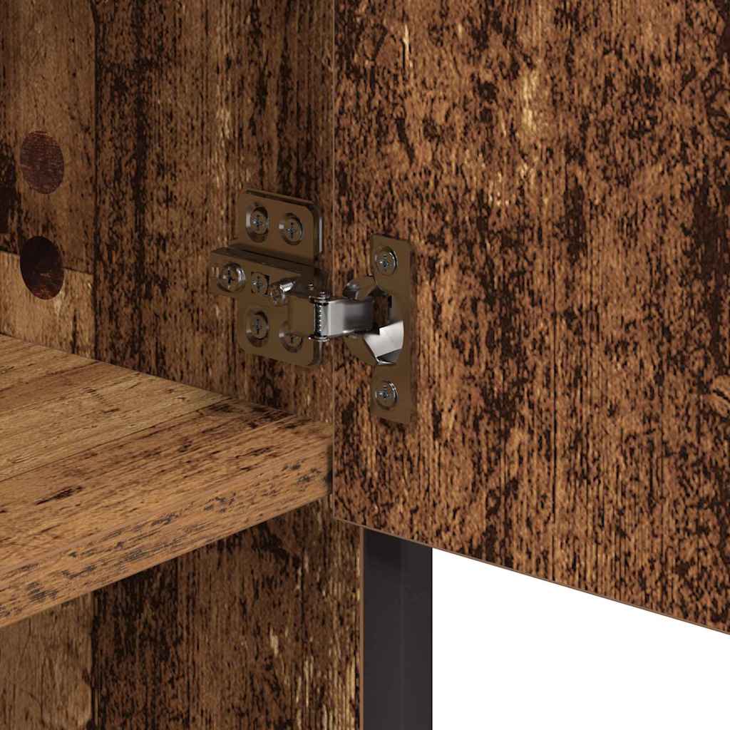 Bathroom Furniture Set 3 pcs Old Wood Engineered Wood