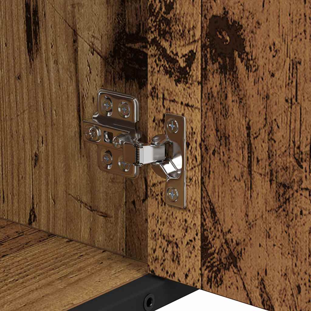 Bathroom Furniture Set 3 pcs Old Wood Engineered Wood