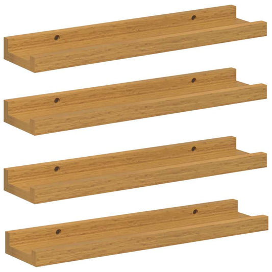 Wall Shelf 4 pcs Beige 40 x 9 x 3 cm Engineered Wood