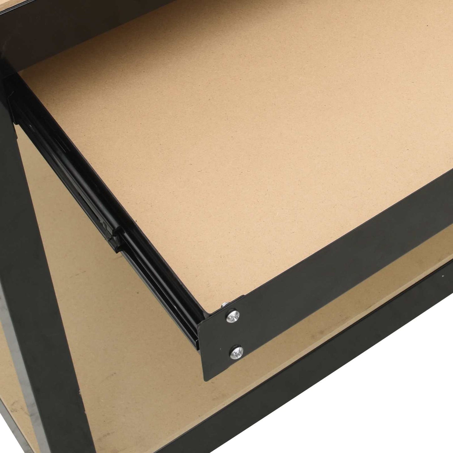 Workbench Black 80 x 40 x 91 cm Engineered Wood and Metal