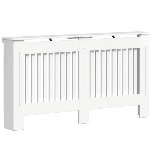 Radiator Cover High Gloss White 152 x 19 x 81.5 cm