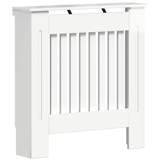 Radiator Cover High Gloss White 112 x 19 x 81.5 cm
