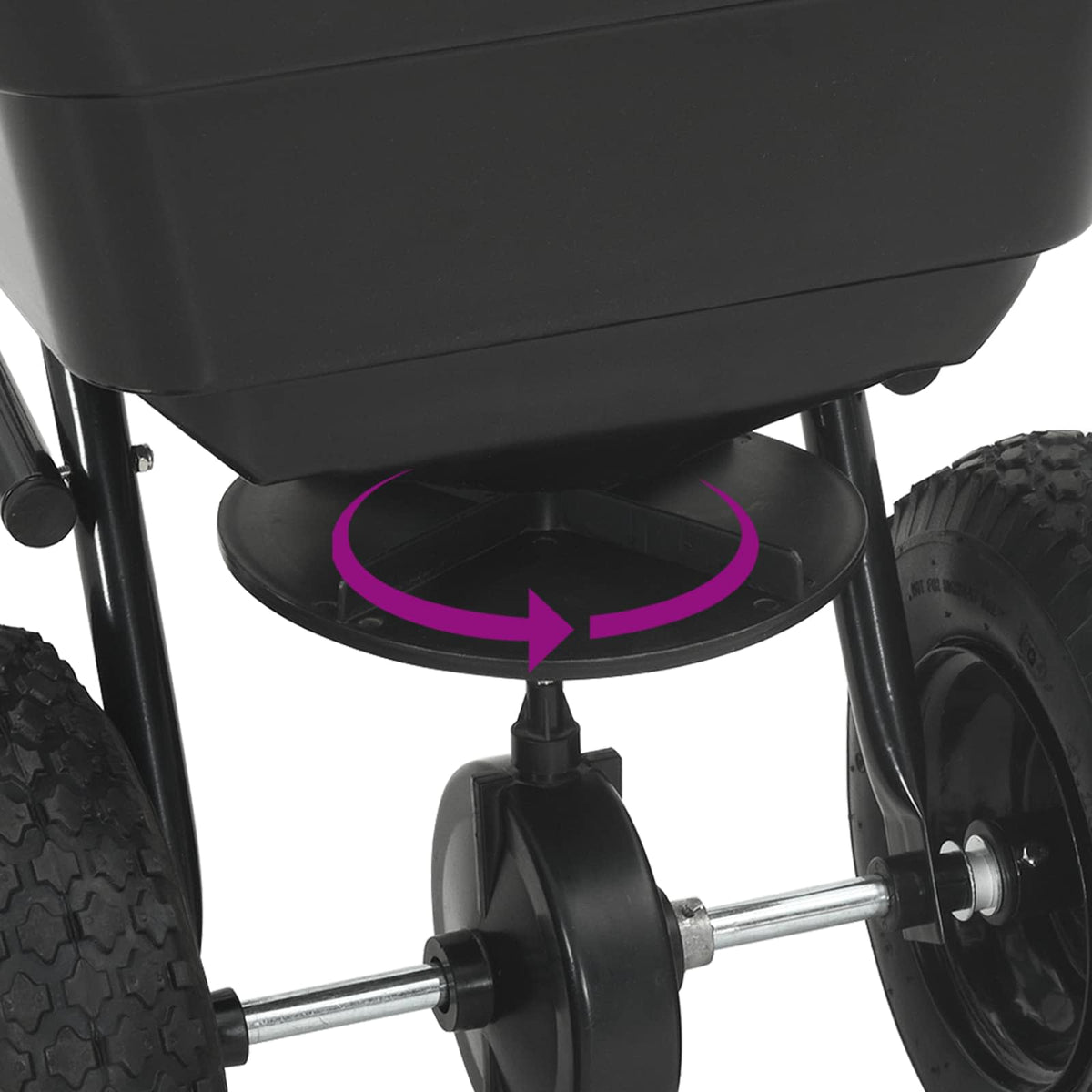 Spreader Black 53 x 108 x 74 cm PVC and Steel