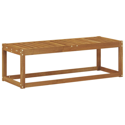 Outdoor Stool Bench Solid Acacia Wood Natural 115 x 43 x 37 cm