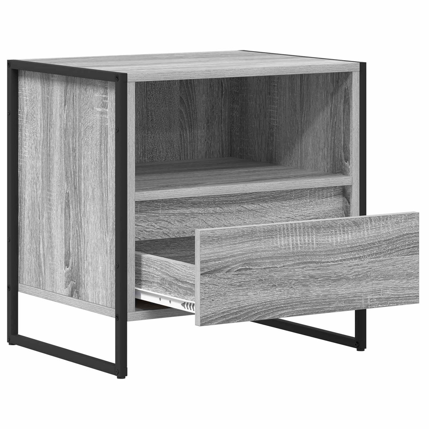 Bedside Table 2 pcs Grey Sonoma 50 x 39.5 x 50 cm