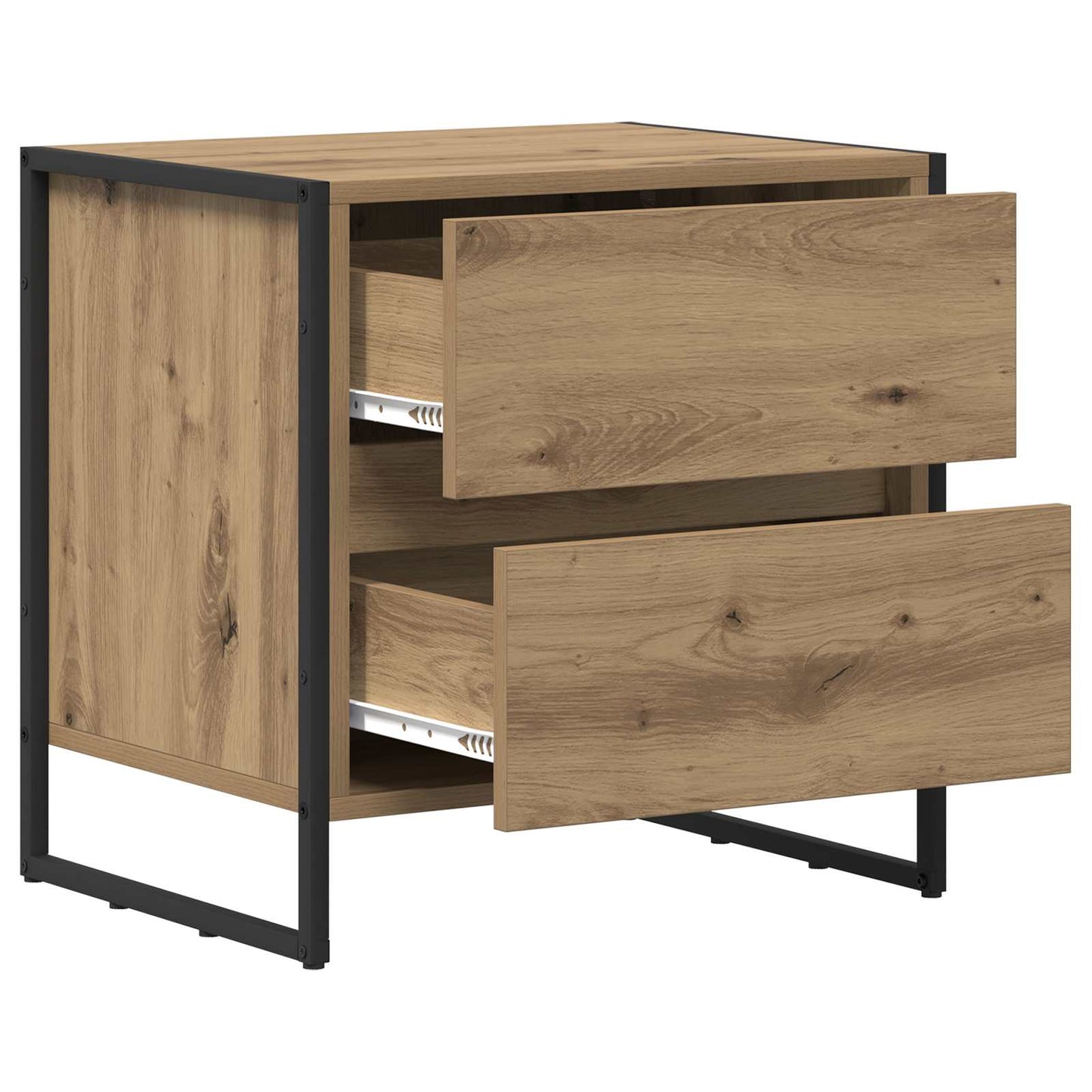 Bedside Table 2 pcs Artisian Oak 50 x 39.5 x 50 cm