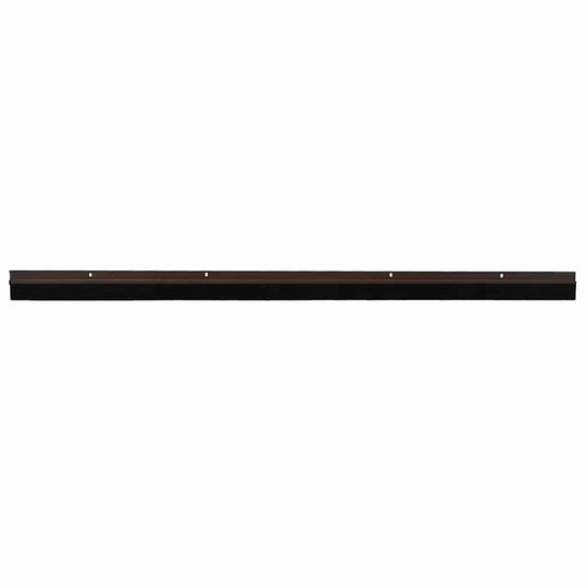Screw-on Door Brush Seals 12 pcs Brown 100 cm Aluminium Alloy
