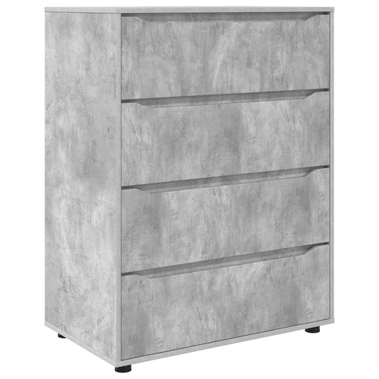 Storage Cabinets 80 x 48 x 105 cm Engineered Wood Concrete Grey
